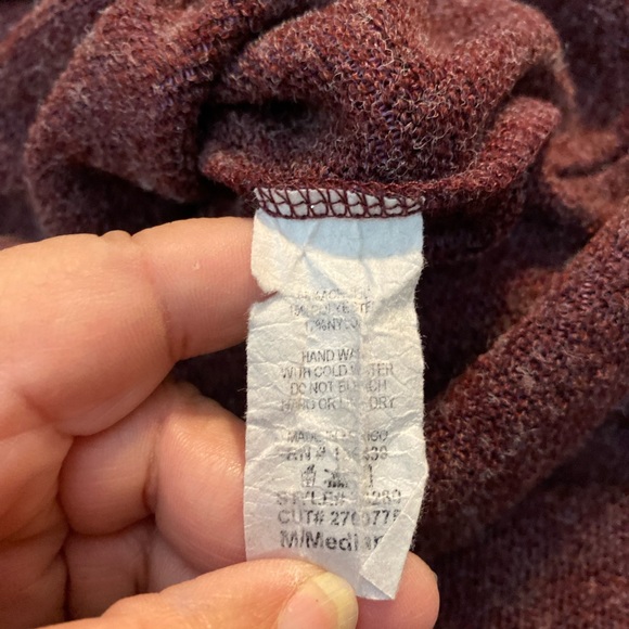 SJS women's sweater cardigan size Medium color purple - Picture 5 of 5